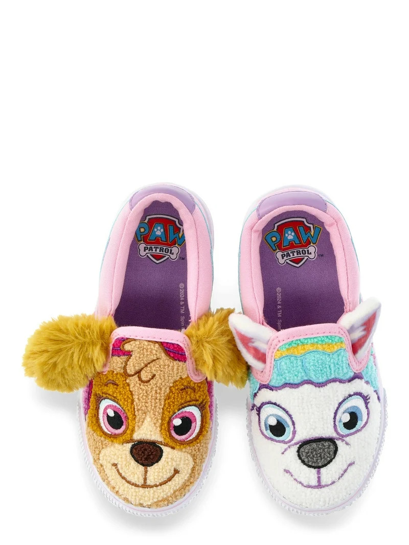 Paw Patrol Characters Toddler Kids Fleece Slip-On Sneakers | Walmart (US)