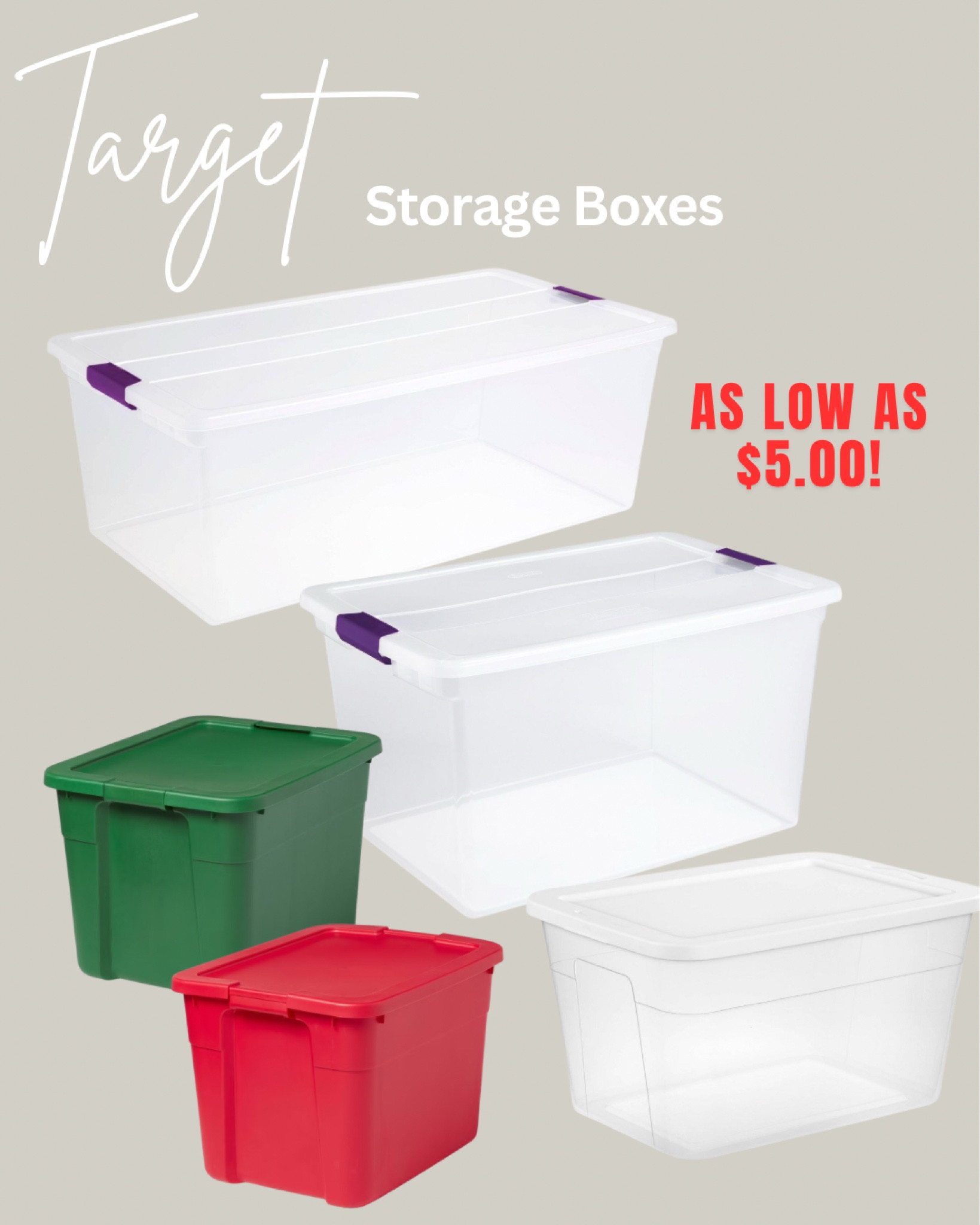 These storage boxes are perfect to store all your Christmas\Holiday Decorations! I found them at Target and the prices are unbelievable! Catch the Sale!

#LTKHome #LTKSaleAlert #LTKSeasonal