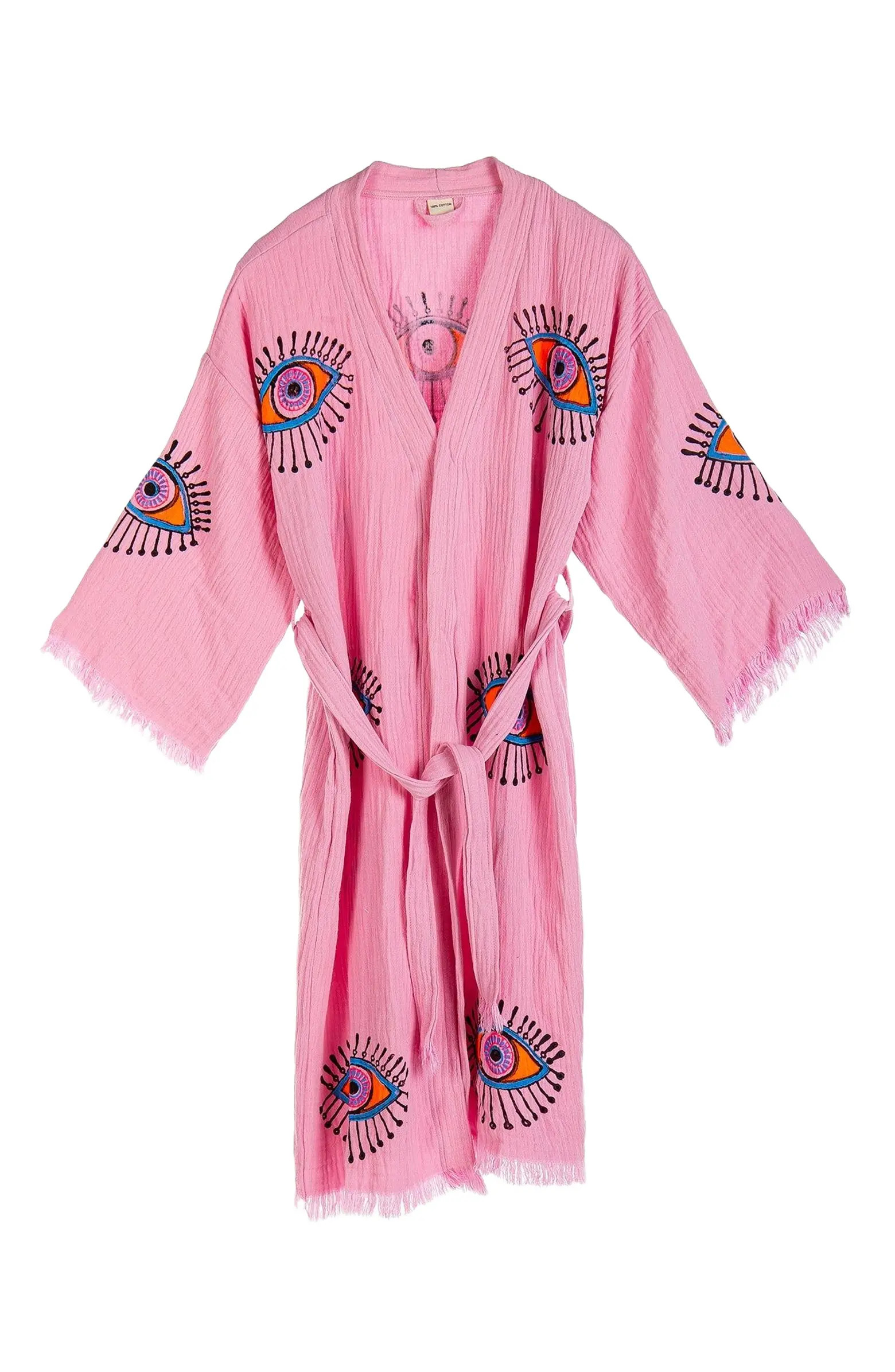 Aria Evil Eye Handmade Cotton Robe Cover-Up | Nordstrom