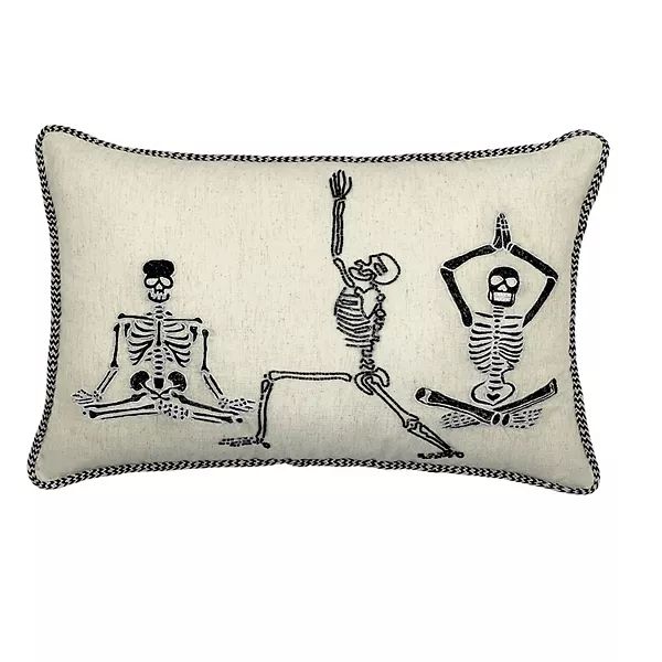Celebrate Halloween Together Skeleton Yoga Throw Pillow | Kohl's
