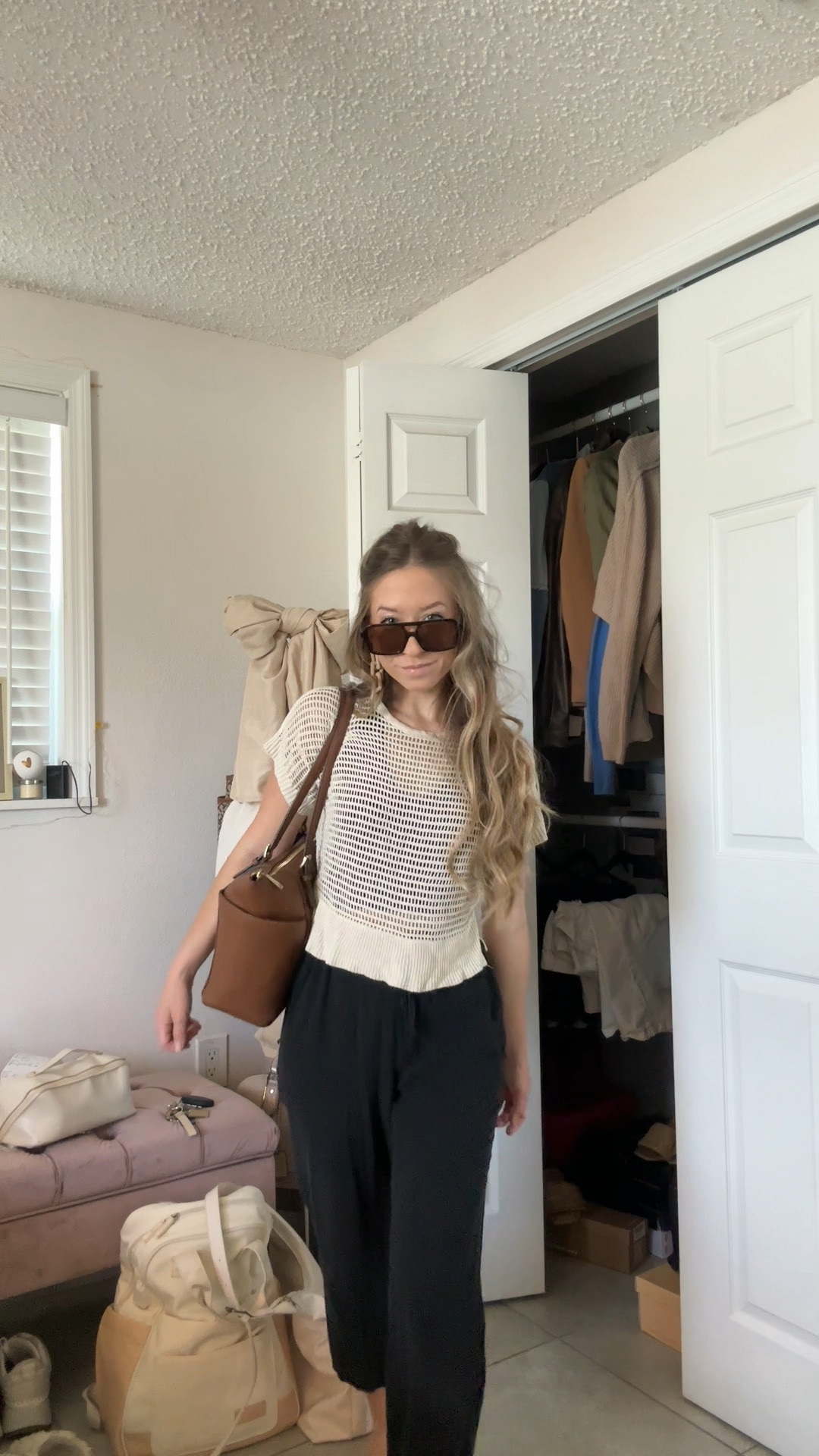 Casual summer crochet top and linen pants outfit🫶🏻

#LTKootd #LTKSeasonal