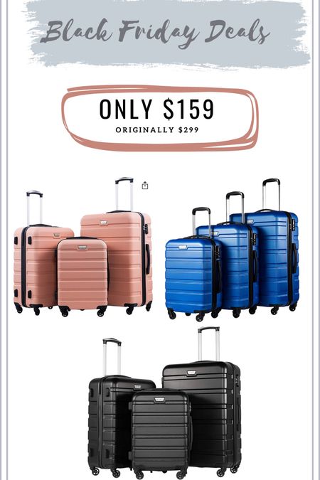 Perfect suitcases for traveling! On an amazing deal for Black Friday! 

#LTKtravel #LTKGiftGuide #LTKfamily