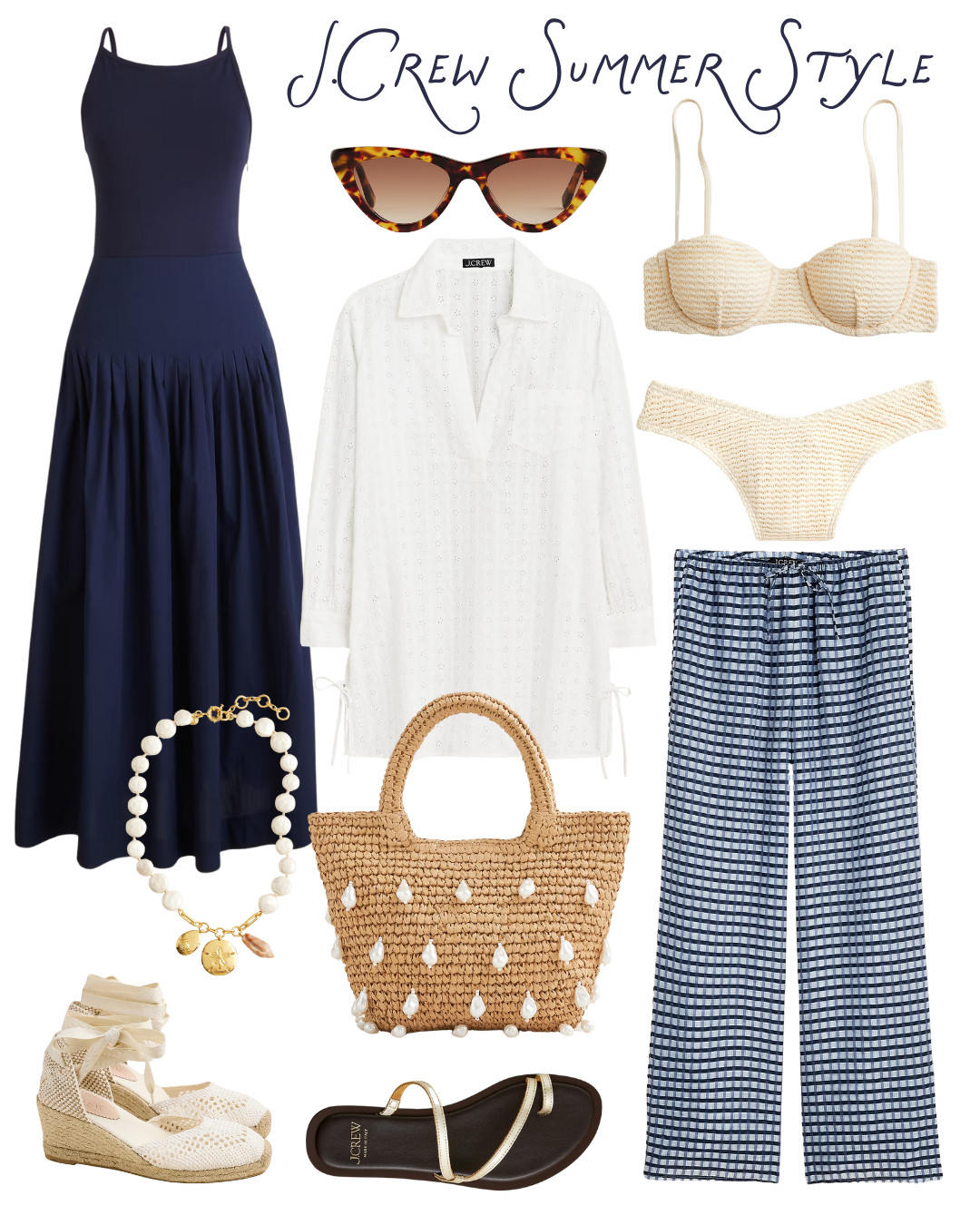 
Ready for a coastal summer refresh? These J.Crew finds are timeless, breezy, and on sale for Memorial Day! From the perfect navy sundress to the woven raffia bag and vacation-ready espadrilles, this capsule has everything you need for effortless elegance. Tap to shop these chic J.Crew summer staples before they sell out!


J.Crew summer, navy sundress, straw tote, beach outfit, raffia bag, espadrilles, eyelet coverup, check pants, coastal style, summer essentials, vacation look, Memorial Day sale, classic swimwear


#JCrewStyle #MemorialDaySale #CoastalStyle #SummerWardrobe #JCrewFinds #BeachLook #PreppyStyle #SummerOutfits #CapsuleCloset #GrandmillennialStyle #ResortStyle #WhatToWear #VacationVibes #EspadrillesSeason #StrawBagStyle

 

 

#LTKSummerEdit #LTKSeasonal #LTKSaleAlert