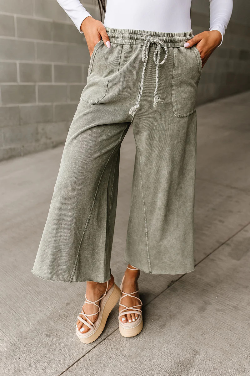Alex Wide Leg Pants - Ash | Mindy Mae's Market