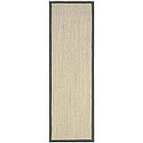 Safavieh Natural Fiber Collection NF443B Tiger Eye Marble and Grey Sisal Runner (2'6" x 16') | Amazon (US)