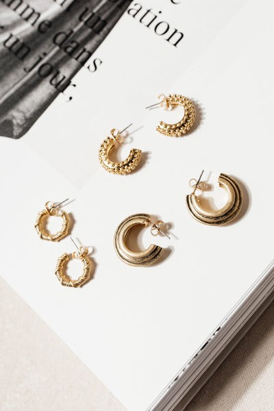 Harlyn Hoop Earring Set | Böhme US