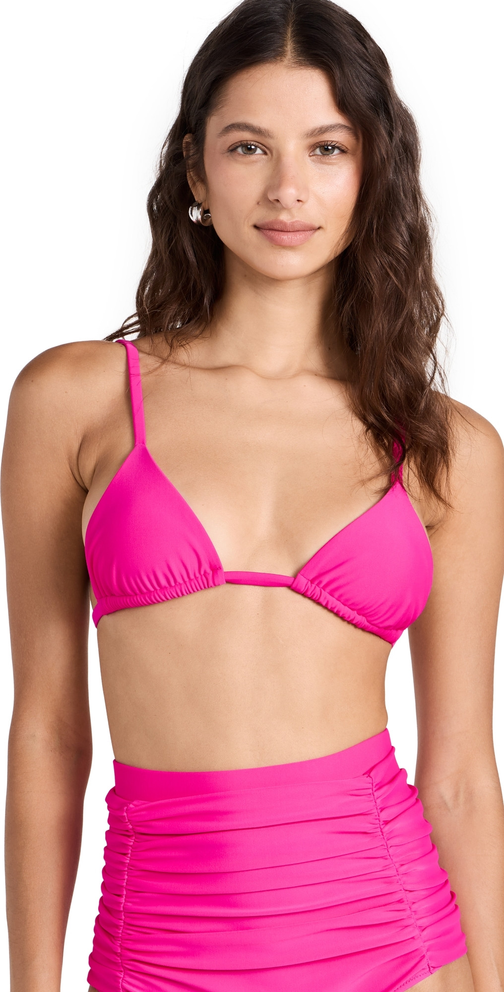 Brandon Blackwood Swim Bikini Top Hot Pink XS | Shopbop