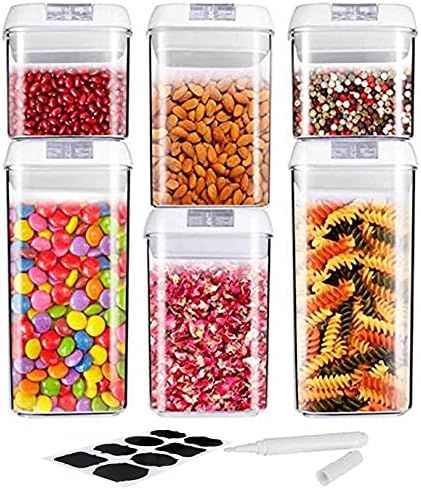 Air-Tight Food Storage Container Set [6-Piece Set] - Pantry Durable Seal Pot - Cereal Storage Con... | Amazon (UK)