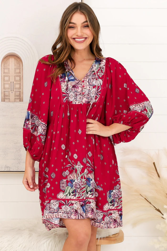 Adela - Bravo Mini Dress | Salty Crush