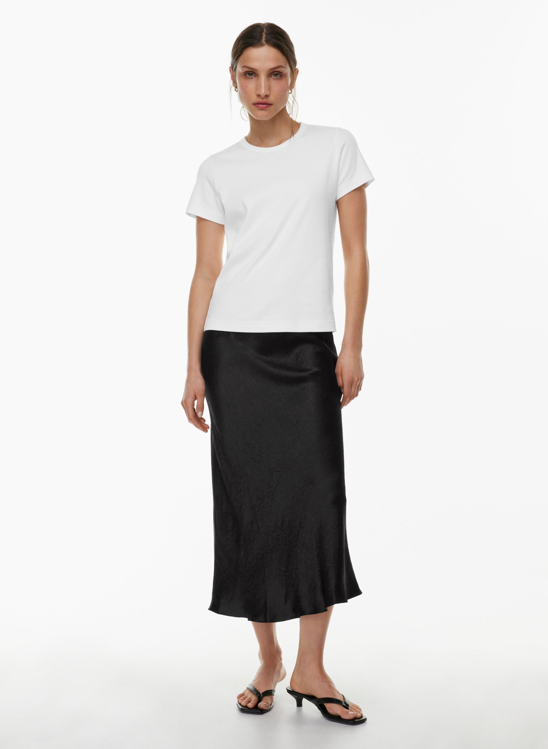 SLIP SATIN MAXI SKIRT | Aritzia