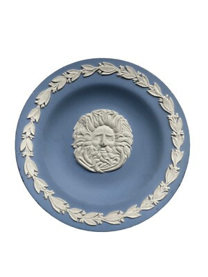 WEDGWOOD Blue Jasperware Trinket Dish Round Plate Tray | eBay US