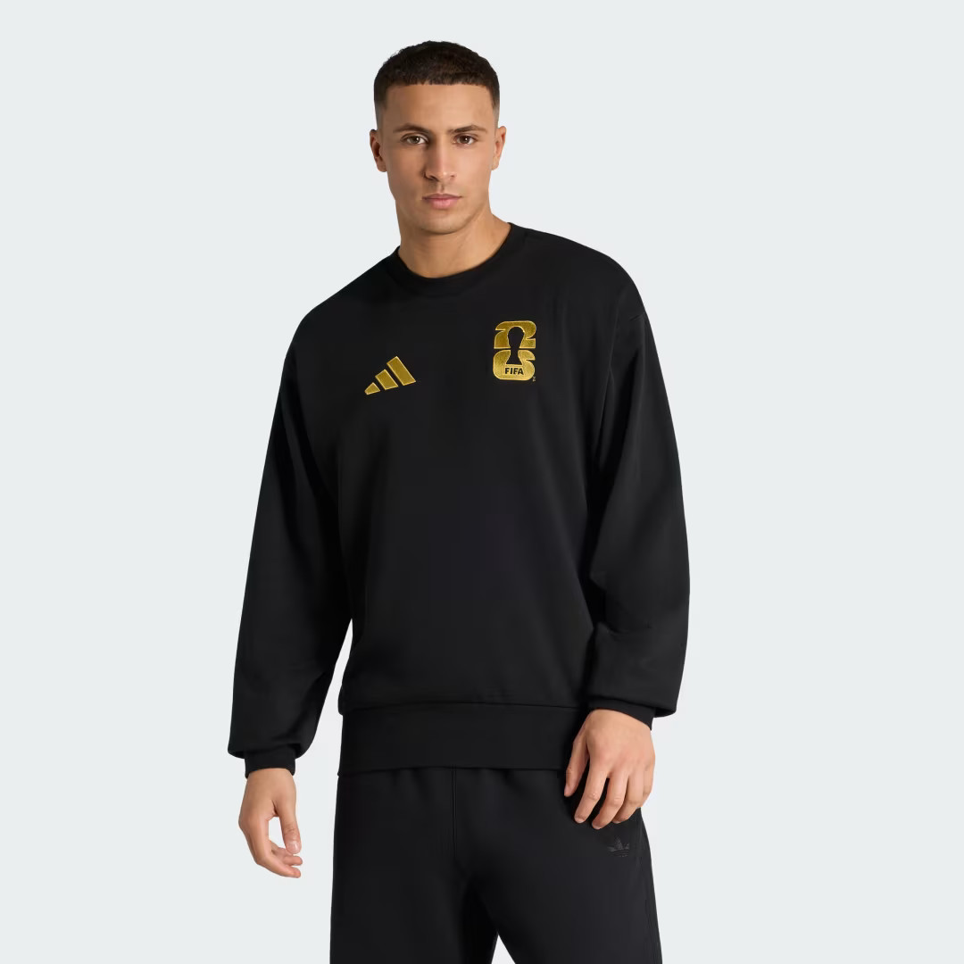 adidas FIFA World Cup 2026 Official Emblem Sweatshirt Black M - Mens Soccer Hoodies & Sweatshirts | adidas (US)