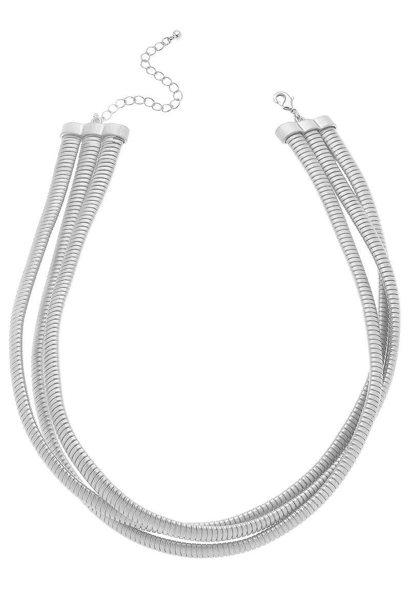 Ramona Interlocking Watchband Collar Necklace | CANVAS