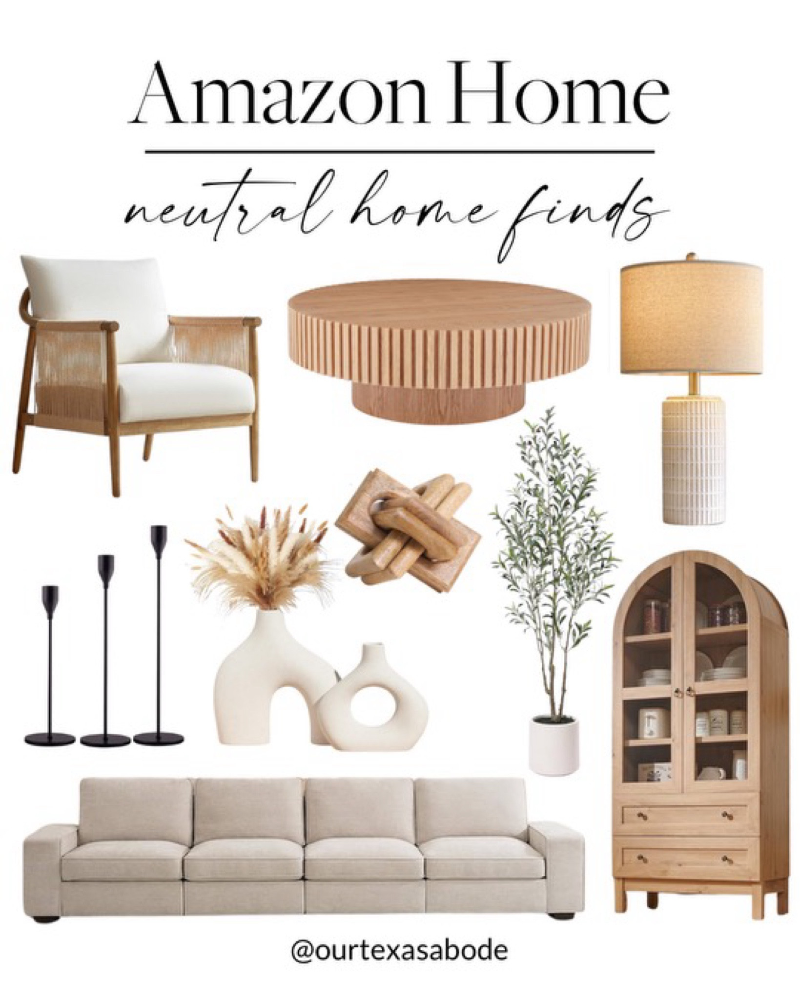 Amazon neutral home finds 🙌🏻🙌🏻

Cabinet, candle holders, table lamp, coffee table, accent chair, couch, faux plant, faux stem, vase

#LTKSeasonal #LTKHome #LTKStyleTip