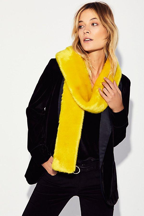 Penny Lane Faux Fur Skinny Scarf by Free People | Free People