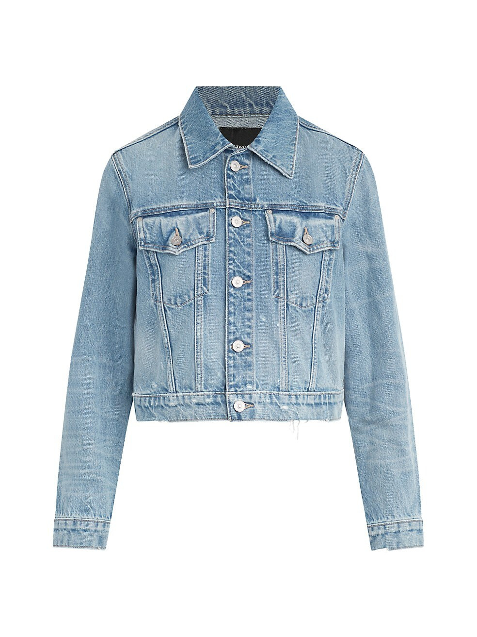 Cropped Denim Trucker Jacket | Saks Fifth Avenue