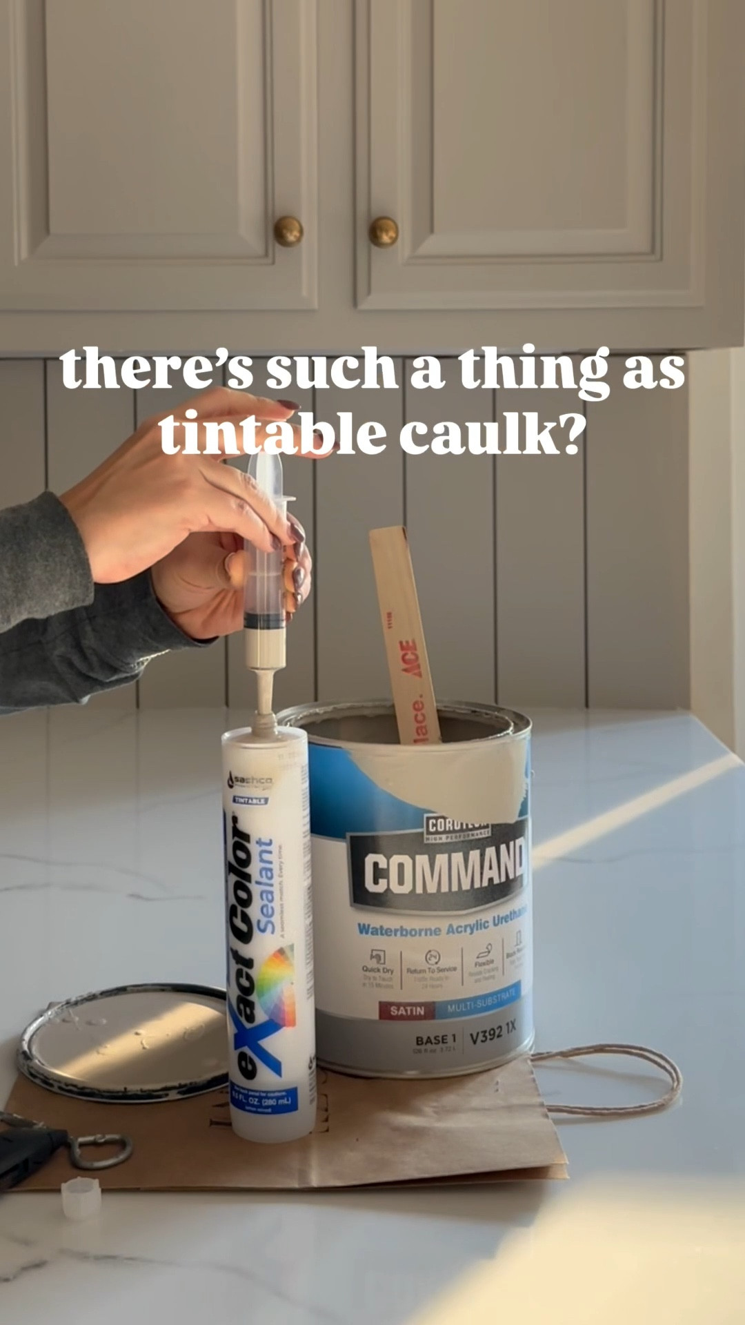 Tintable caulk is my new DIY obsession — it lets you perfectly color-match your caulk to your paint!

eXact Color takes the guesswork out and gives a seamless, professional finish every time. Just add your paint, shake, and go — it’s that simple. I’ll never buy “paintable” caulk again.

Shop my go-to tintable caulk and favorite DIY tools below!

Keywords: tintable caulk, eXact Color, home improvement, DIY caulking, paint matching, caulking tools, DIY project supplies, kitchen renovation tools, paintable caulk alternative, seamless finish, professional caulking results, women who DIY