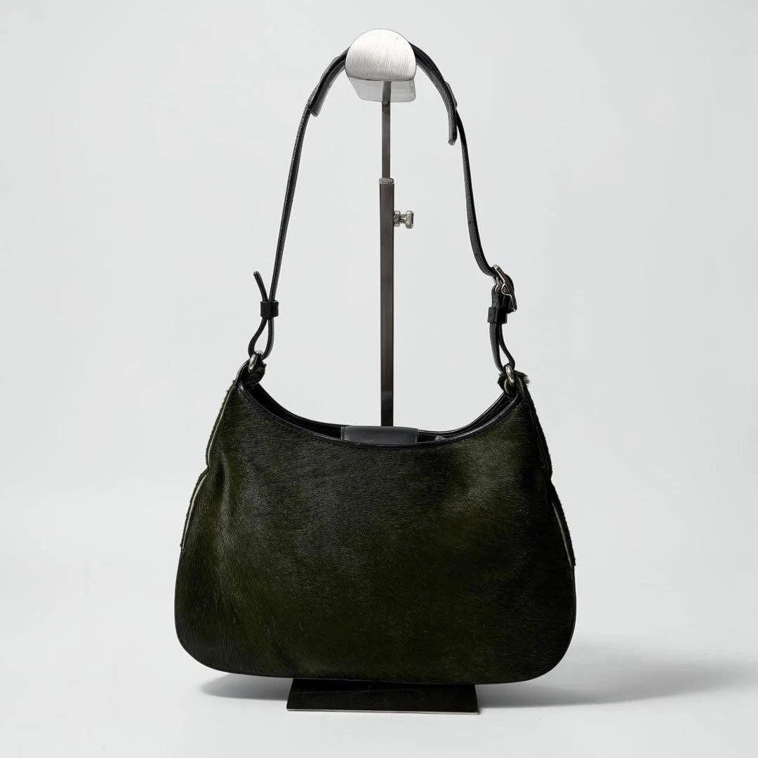 Coach Green Calf Hair Modern Vintage Shoulder Bag y2k | eBay | eBay US