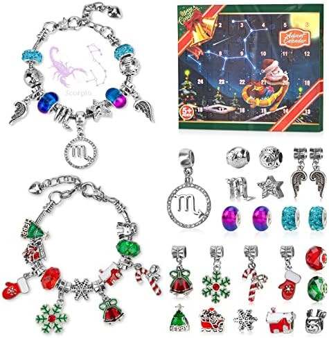 Advent Calendar 2022 Girls Zodiac Constellation Bracelet Making Kit, 24 Days Countdown Christmas ... | Amazon (US)