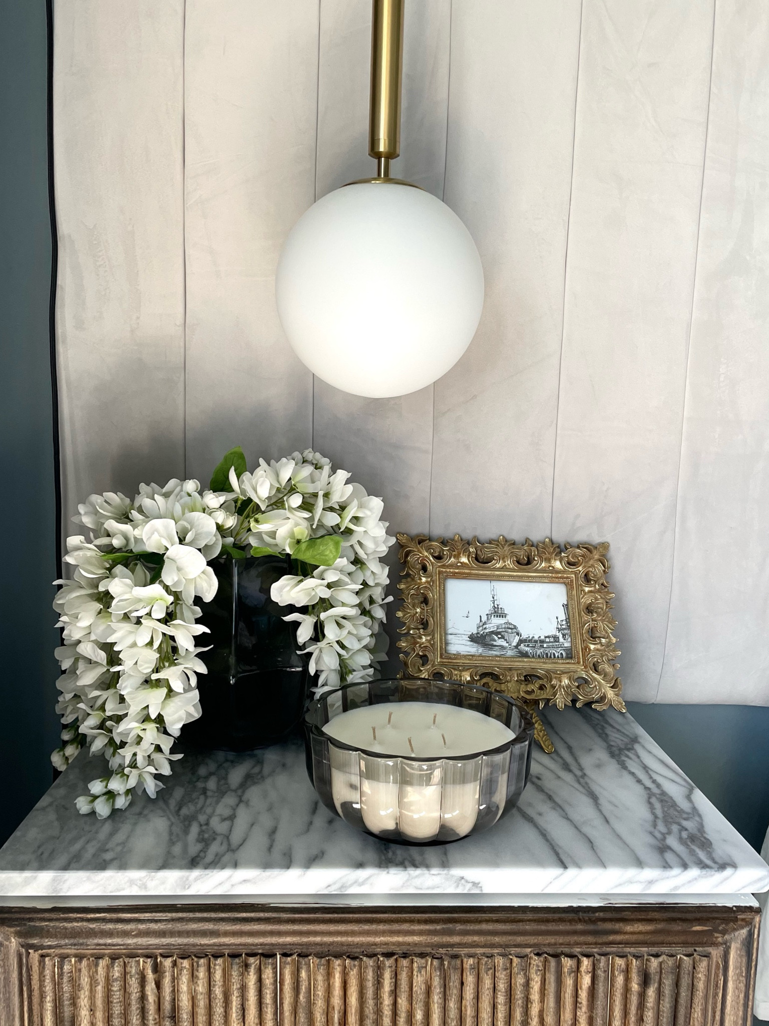 Primary Bedroom - A House To Homey

Ornate gold frames. Plug-in pendant lights. Gold pendant lights. Modern light fixture. Modern bedroom. Vintage bedroom. Bedroom decor. Marble nightstand. Fall candle. Glass candle. Vase. Glass vase. Fall vase. Fall decor. Target fall decor.





#LTKHome #LTKSeasonal #LTKFallSale