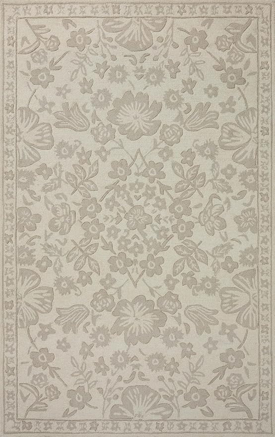 Loloi Rifle Paper Co Arboretum Ivory 2'-3" x 3'-9" Accent Rug | Amazon (US)