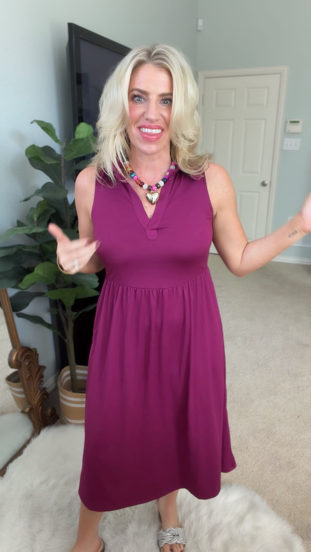 Buy now, wear now and later dress on Amazon 
Love this color for Fall
Perfect for work to weekend and anything in between 
Fits tts wearing a small

#LTKootd #LTKOver40 #LTKSaleAlert