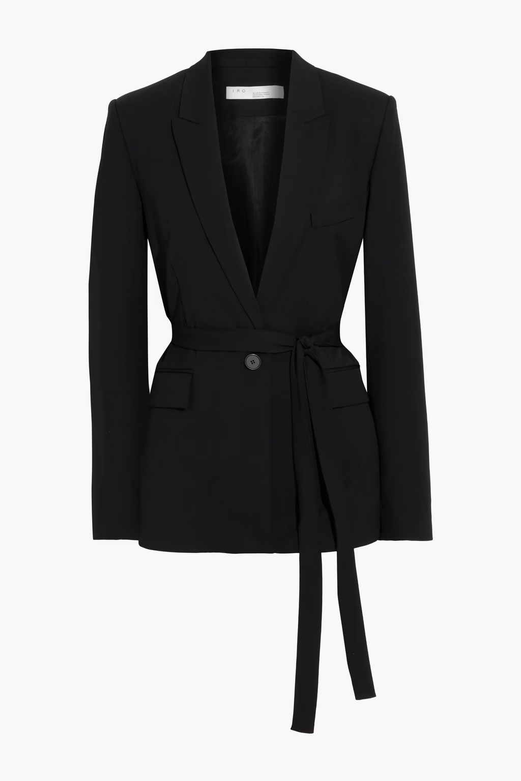 Better belted wool-blend crepe blazer | The Outnet (UK and Europe)
