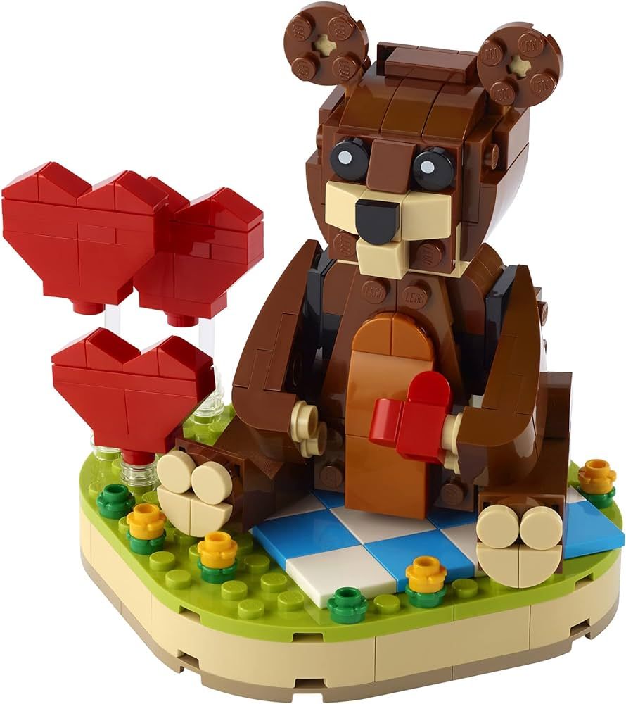 LEGO Valentine’s Brown Bear 40462 Building Kit (245 Pieces) | Amazon (US)