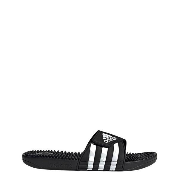 Men's adidas Adissage Slide Lifestyle Sandals 4 Core Black / Cloud White / Core Black | Scheels Sports