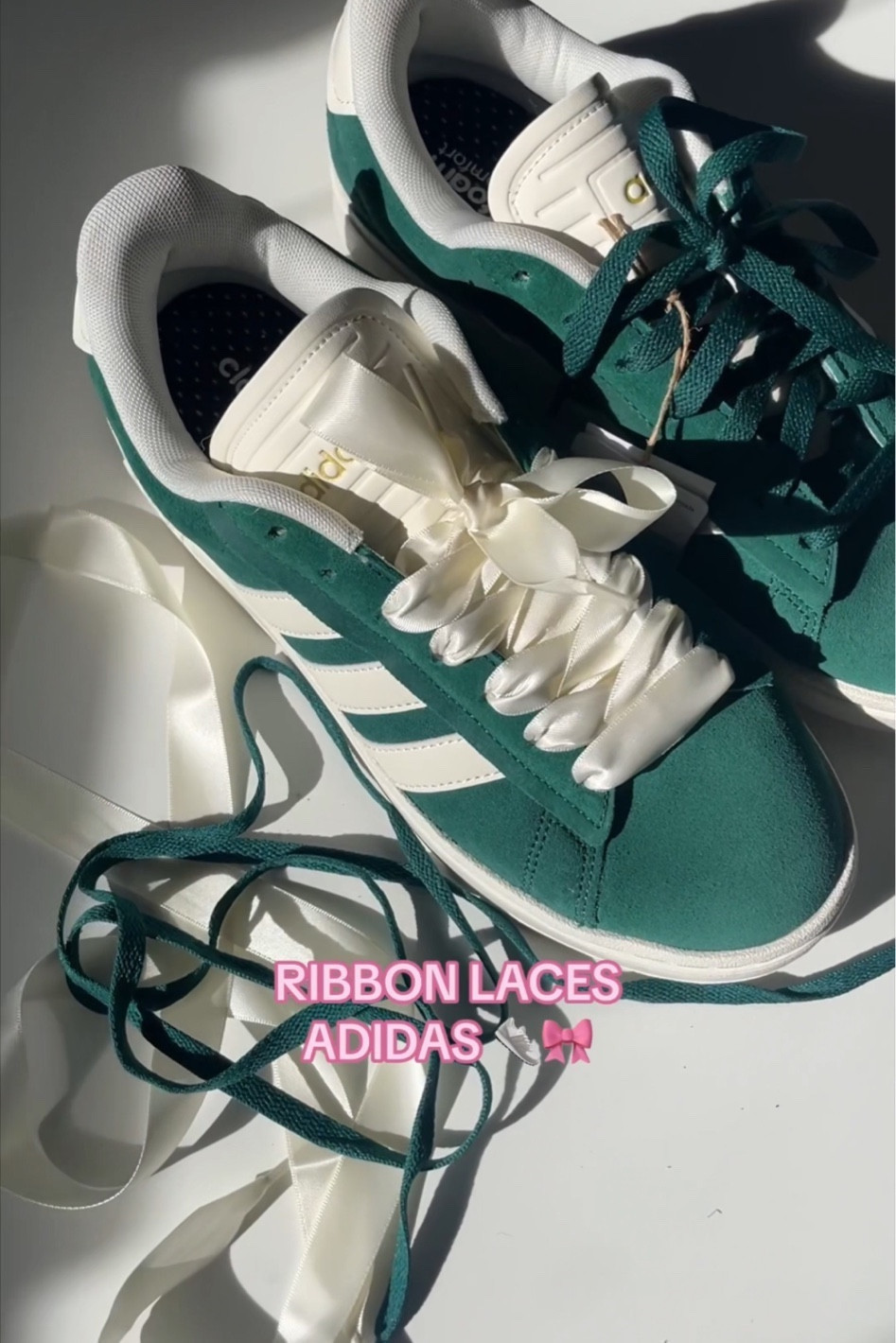 adidas gazelle silver green womens Butter Sky Ribbon Sneaker main image 1