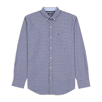 new!IZOD Big and Tall Mens Classic Fit Long Sleeve Plaid Button-Down Shirt | JCPenney
