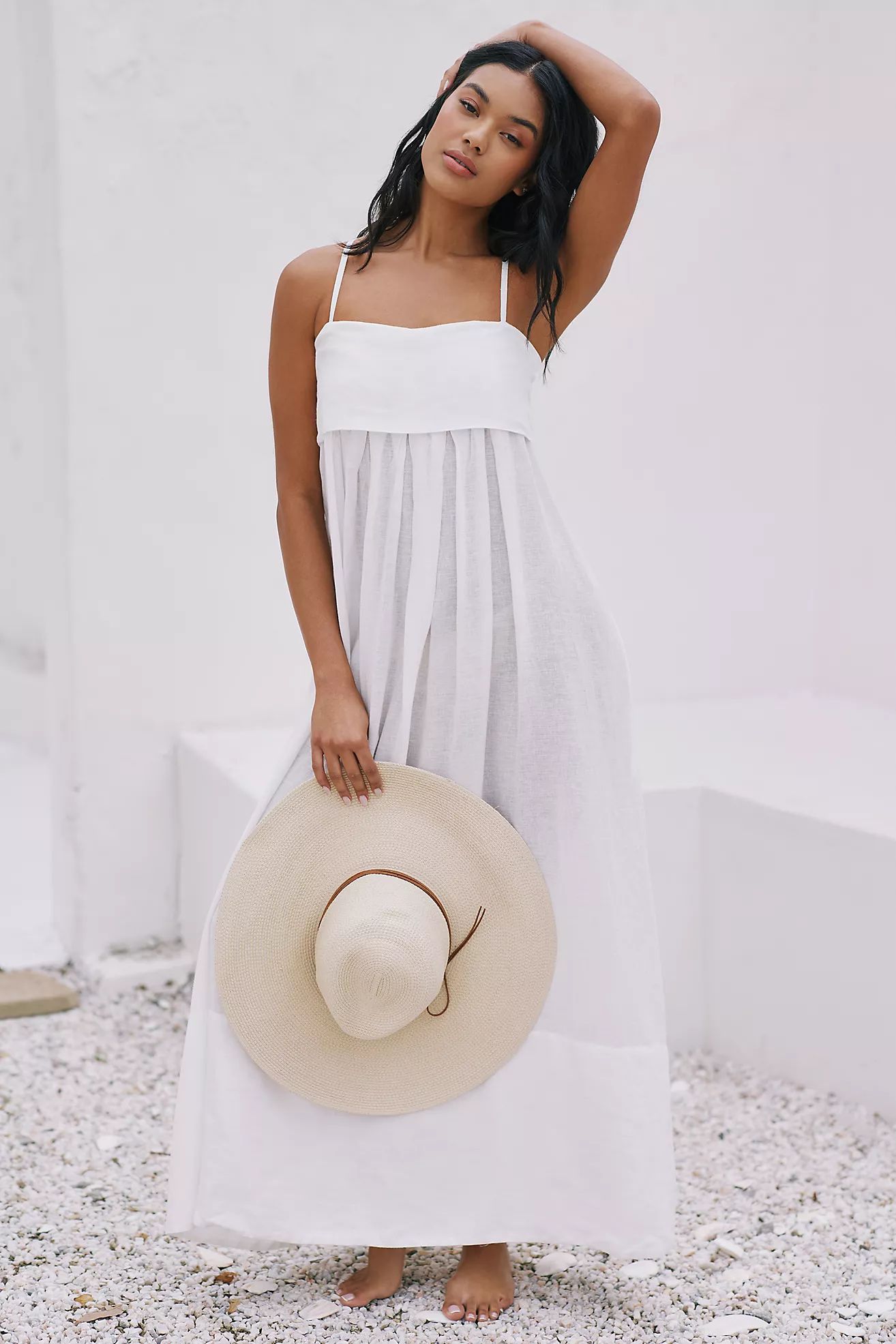 By Anthropologie Sleeveless A-Line Maxi Dress | Anthropologie (US)