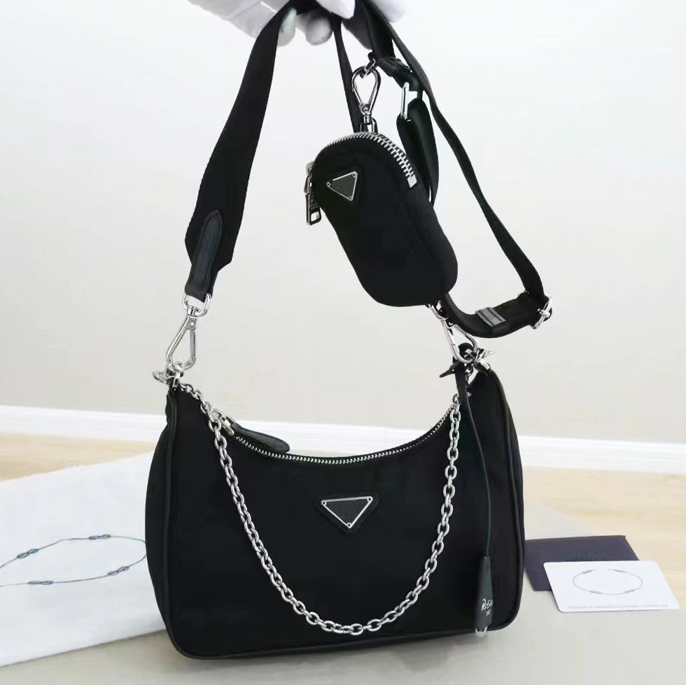 Designers Bags Luxurys Handbag Totes Handbags Prado 3 Pieces Bags 2005 Crossbody Hobo Purses Sale... | DHGate