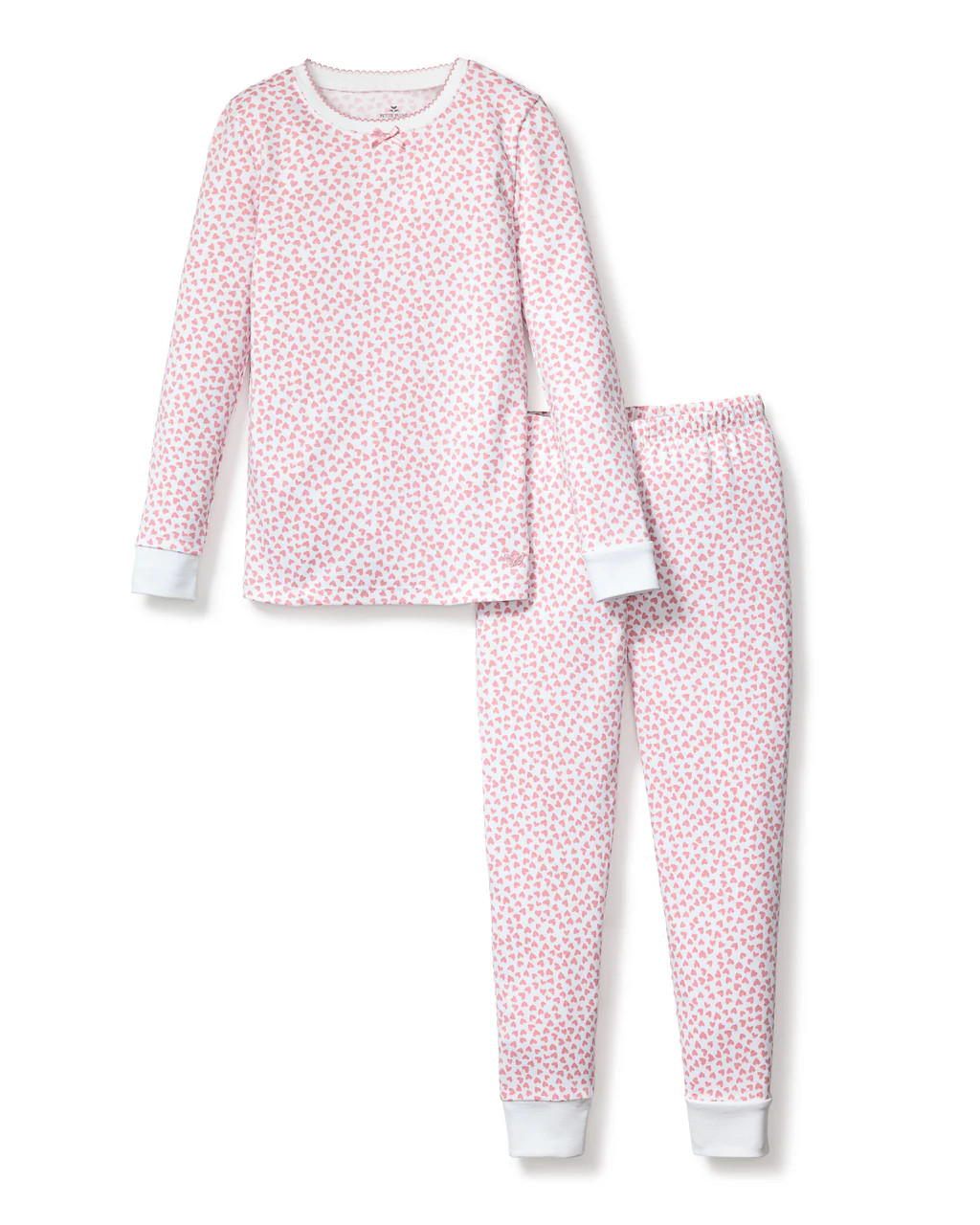 Kid's Pima Snug Fit Pajama Set in Sweethearts | Petite Plume