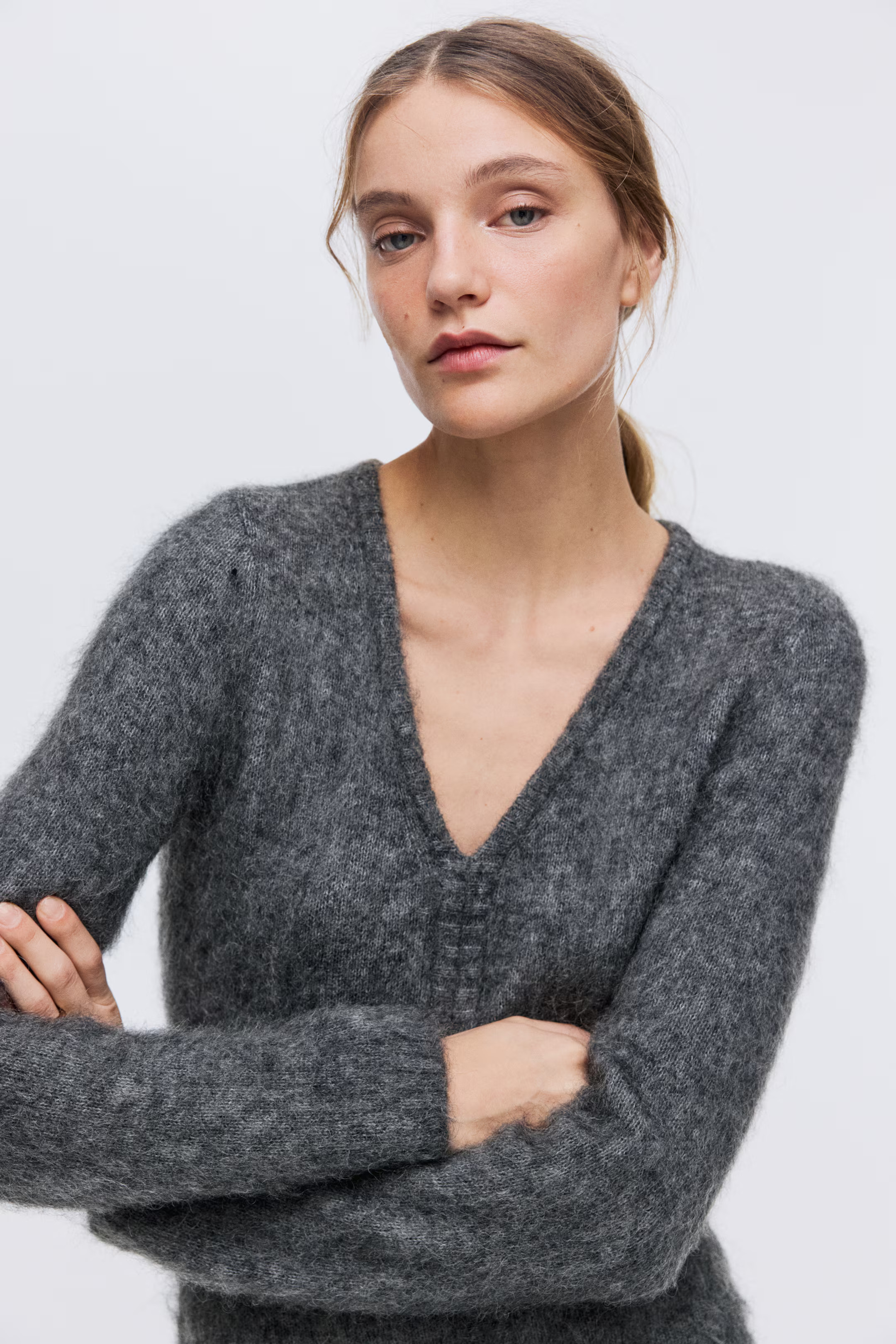Open-Back Mohair-Blend Dress | H&M (US + CA)