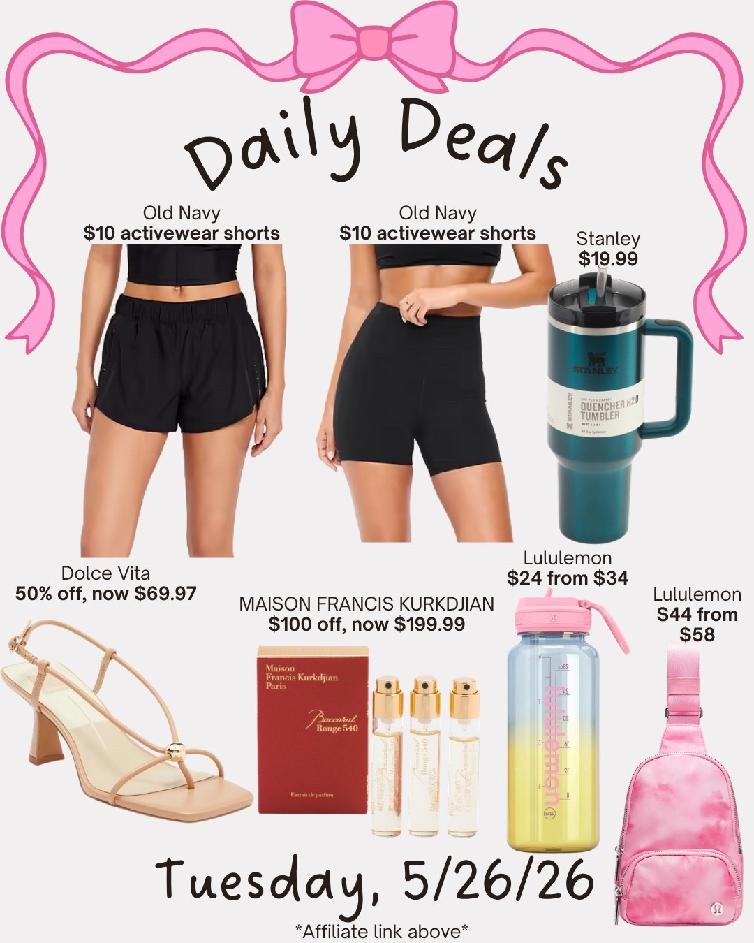 Daily deals

#LTKSaleAlert #LTKSeasonal #LTKActive