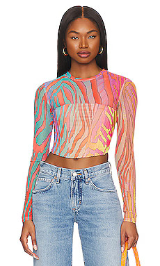AFRM Milano Top in Multi Color Zebra from Revolve.com | Revolve Clothing (Global)