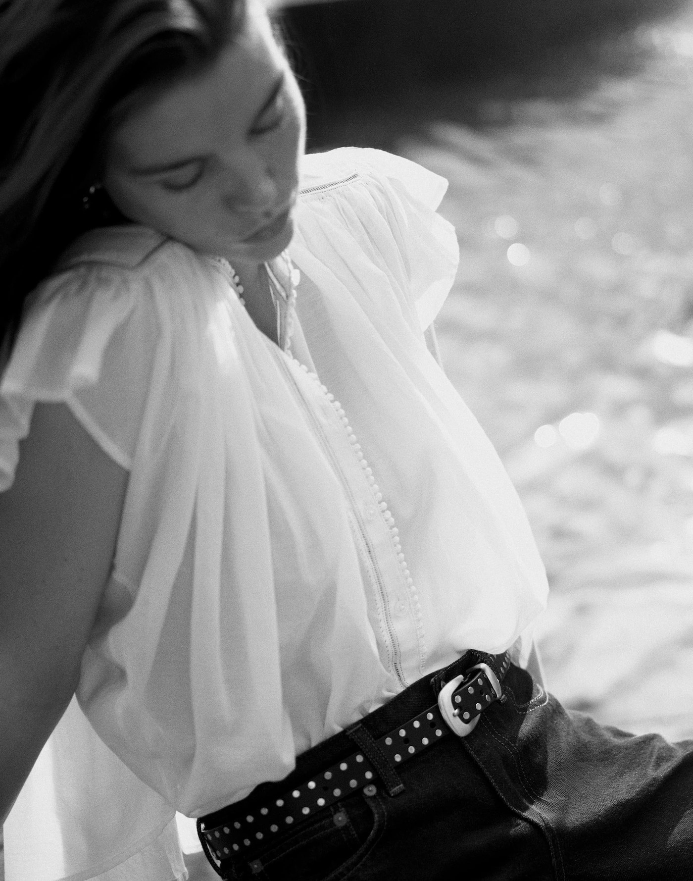 Flat Studded Western Belt | Madewell