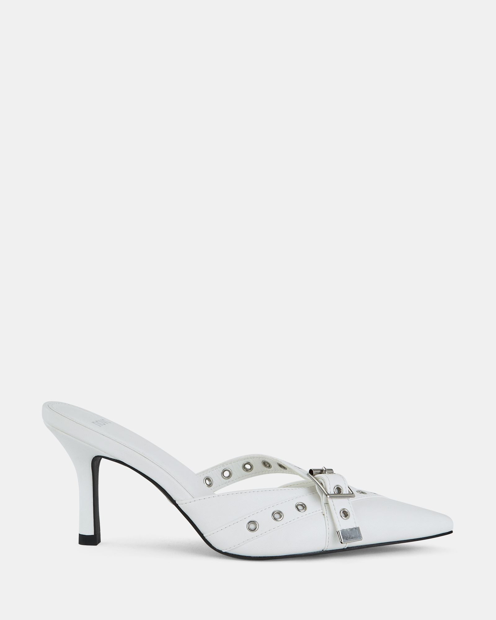 ISORELLA WHITE Closed Toe Heels | Novo Shoes