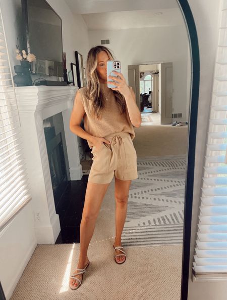 The cutest sweater short set for summer! 
Wearing a medium. 

Summer outfit, two piece set, free people dupe, amazon find 



#LTKSeasonal #LTKFindsUnder50 #LTKStyleTip