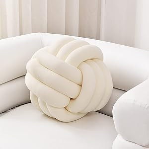 Sioloc Soft Knot Ball Pillows,Round Throw Pillow Cushion Home Decoration Plush Pillow,Throw Knott... | Amazon (US)