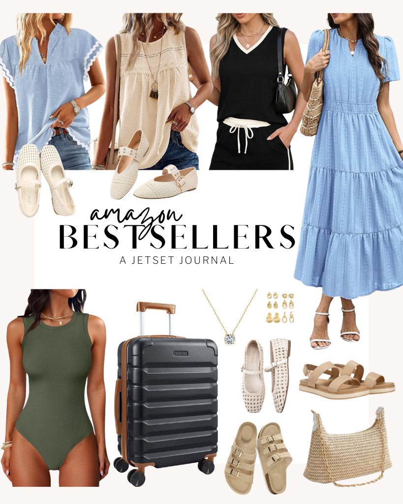 Can’t wait to share these Amazon Bestsellers! Casly Lamiit’s 2-piece skirt set, Trary knit flats, and Falechay ruffle-sleeve top are included in this week’s faves. We are also obsessed with this WIHOLL 2-piece set and the Coutgo strap and RUMIA maxi dress! 

 #LTKSeasonal #LTKSaleAlert #LTKTravel