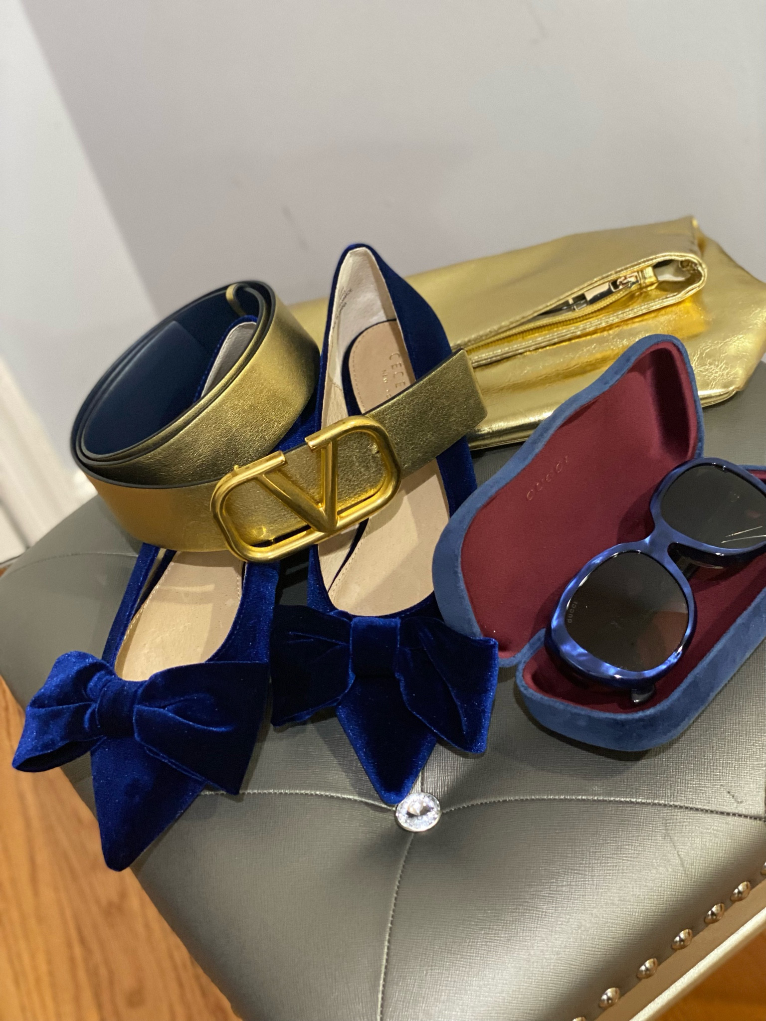 Blue and Gold Accessories 

#LTKItBag #LTKStyleTip #LTKShoeCrush