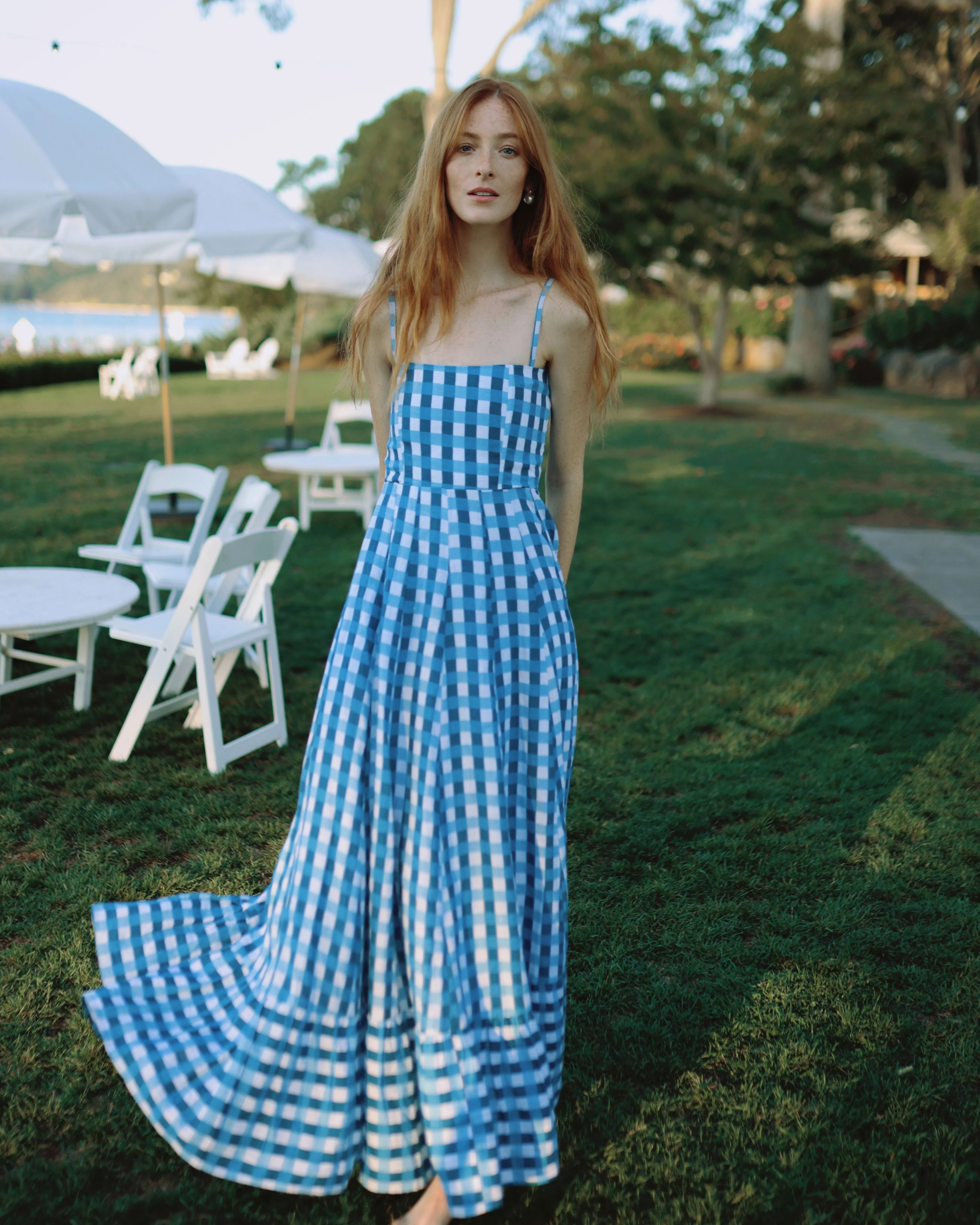 Allegra Dress in Cape Gingham | Louise New York