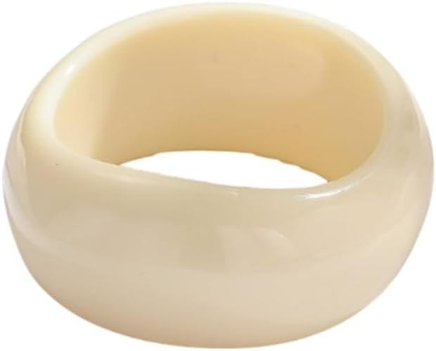 Colorful Resin Geometric Bangle Bracelet for Women Retro Acrylic Round Circular Wristband Bracele... | Amazon (US)