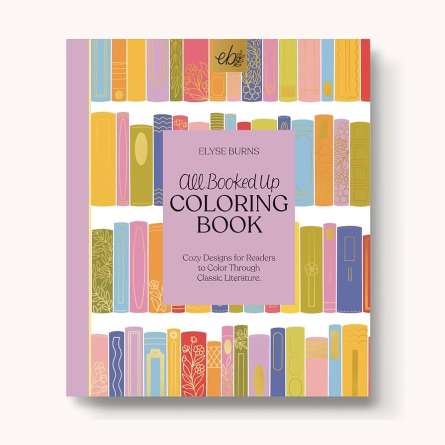 All Booked Up Coloring Book, 8.5x10 inches, 40 Coloring Pages by Elyse Breanne Design | Amazon (US)