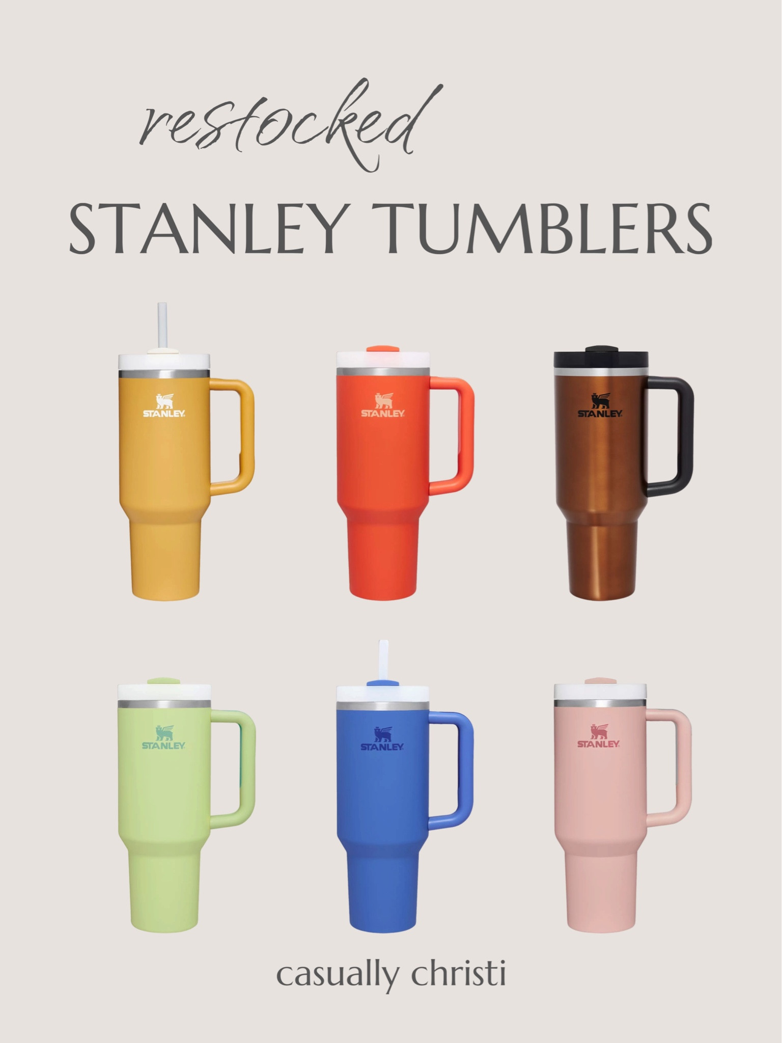 Stanley Tumblers restocked! 
Summer, fall, hydrate, fitness, maternity, motherhood, barbie pink, country concert 

#LTKhome #LTKbump #LTKfamily