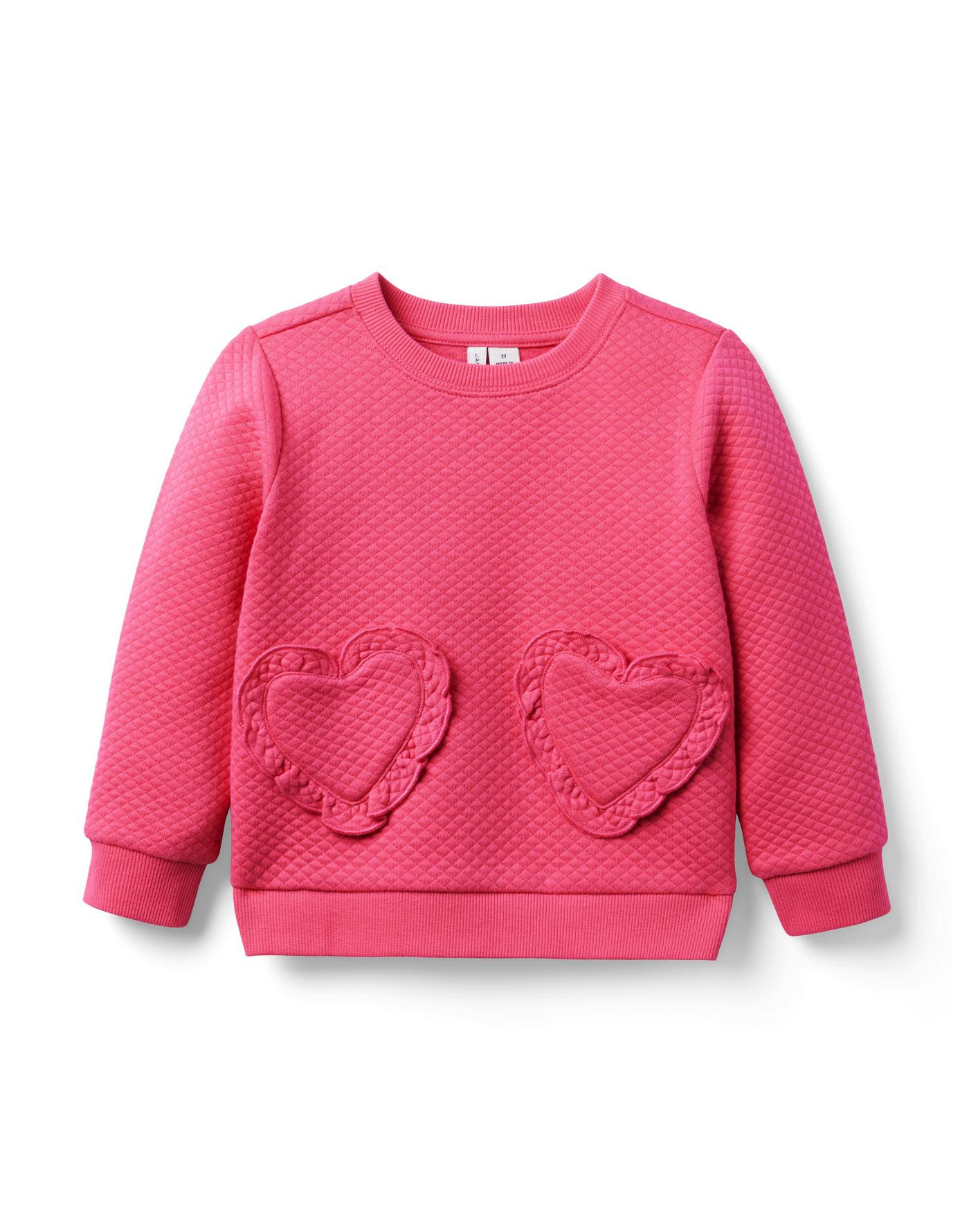 Quilted Heart Pocket Sweater | Janie and Jack