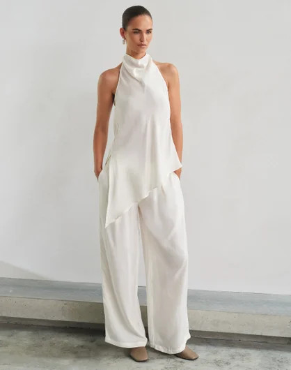 EDT. Cupro Blend Wide Leg Tailored Pant | Glassons (Australia)