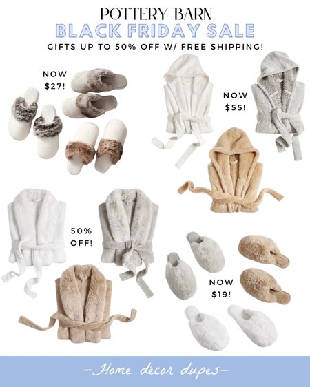 Pottery Barn Black Friday Sale gift picks!! Now get up to 50% off & FREE SHIPPING on robes, slippers and throw blankets!!

Would make excellent gifts for parents, grandparents, MILs, teachers and even book club!! How cute would it be if everyone in book club got a pair of matching cozy slippers (and it didn’t brake the bank 😉) 

And the FREE SHIPPING makes it easy to shop online and not worry about having to find a parking spot or find the color/size you need in store! It’s cold in NJ right now 🥶 and I’m all about the online shopping 🤣🙌🏻

More liked 🎁

Gift guide gift for mother in law grandparent book club sister teacher friend co-worker

#LTKunder50 #LTKCyberweek #LTKGiftGuide